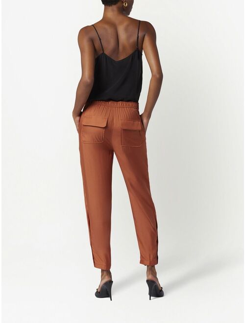 Equipment mid-rise tapered-leg trousers