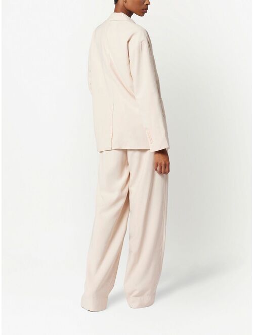 Equipment single-breasted blazer