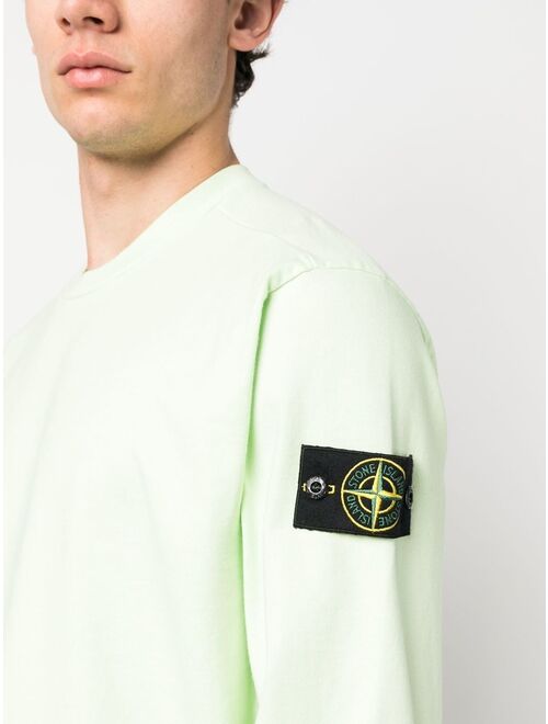 Stone Island Compass-motif long-sleeved sweatshirt