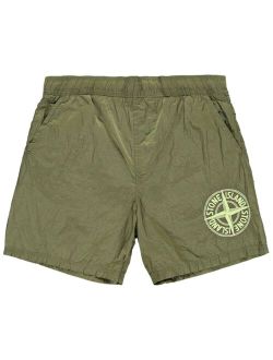 Compass-motif swim shorts