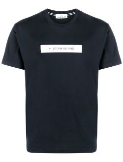 logo-stamp cotton T-shirt