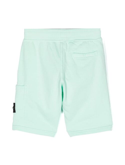 Stone Island Junior Compass-patch cargo shorts