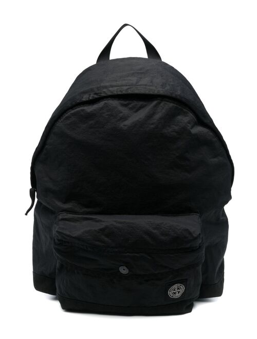 Stone Island Junior Zaino logo-patch backpack