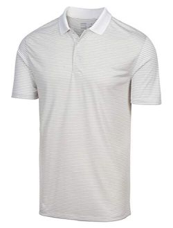Dry Fit Golf Shirts for Men - Short Sleeve Mens Stripe Polo Shirt
