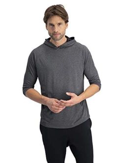 Mens Hoodies Pullover - Long Sleeve Casual Hoodie for Men - Lightweight Thin Hooded Sweater T Shirt