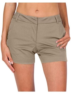 Womens Golf Shorts 4 Inch Inseam - Quick Dry Active Shorts with Pockets, Athletic and Breathable