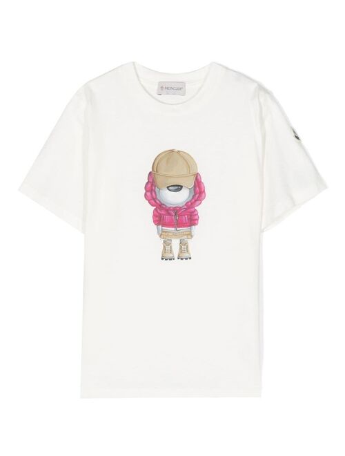 Moncler Enfant graphic-print cotton T-shirt