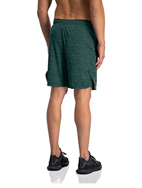 Three Sixty Six Dry FIT Gym Shorts for Men - Mens Workout Running Shorts - Moisture Wicking with Pockets and Side Hem