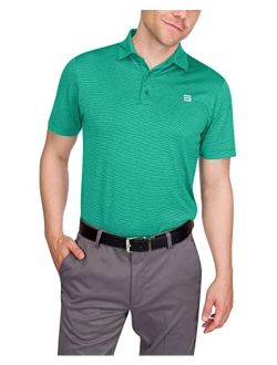 Golf Shirts for Men - Mens Quick Dry Collared Polo Shirt - 4-Way Stretch & UPF 50