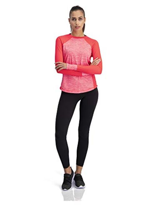 Three Sixty Six Long Sleeve Compression Workout Tops for Women - Thermal Running Shirt, Dry Fit w/Thumbholes