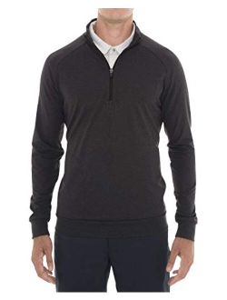 Mens Lightweight Dry Fit Pullover - Long Sleeve Half Zip Golf Jacket for Men