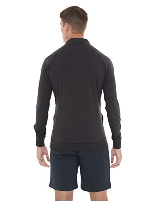 Three Sixty Six Mens Lightweight Dry Fit Pullover - Long Sleeve Half Zip Golf Jacket for Men