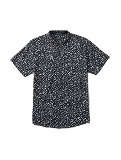 Mens Scholar Button Down Shirt, Classic Short Sleeve Fit T-Shirt, Chest Pocket
