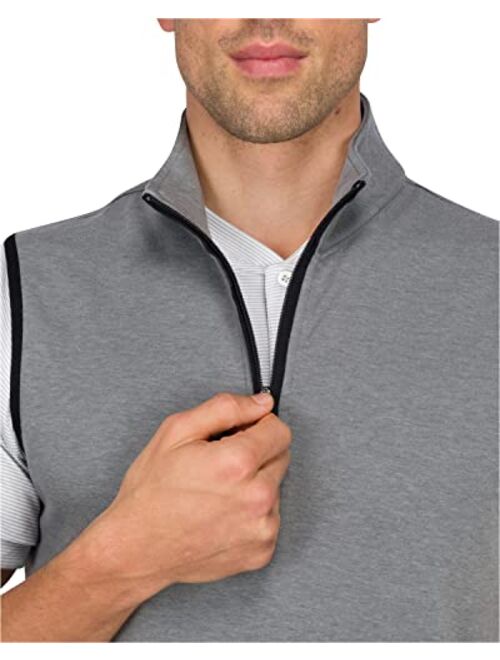 Three Sixty Six Mens Pullover Vest - Dry Fit Breathable Golf Vest w/ 4-Way Stretch Fabric Moisture Wicking & Anti-Odor Tech
