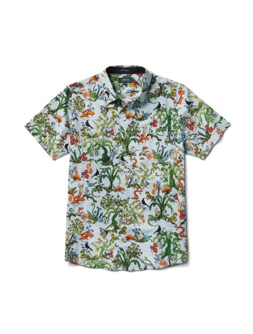 Roark Mens Journey Button Down Shirt, Classic Short Sleeve Fit T-Shirt, Chest Pocket