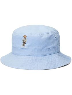 Kids Polo Bear Cotton Twill Bucket Hat (Big Kids)