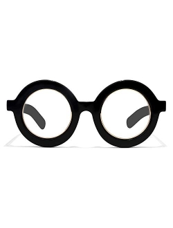 Zeelool Retro Thick Round Blue Light Blocking Glasses for Women Men Calhoun ZOA01776