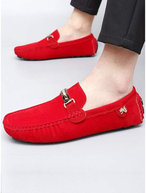 Buy DailyStepUp Shoes Men Metal Decor Slip-On Casual Loafers, Casual ...