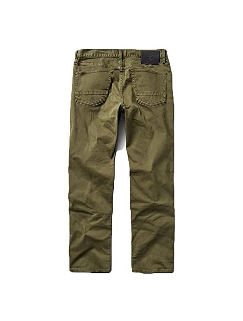 Roark Men's HWY 128 Straight Fit Broken Twill Jeans, Stylish 5-Pocket Design, Casual Everyday Pant