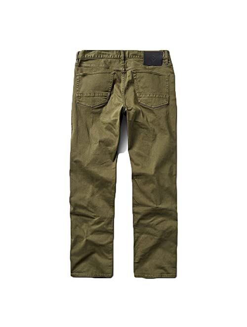 Roark Men's HWY 128 Straight Fit Broken Twill Jeans, Stylish 5-Pocket Design, Casual Everyday Pant