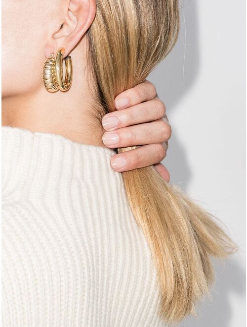 Laura Lombardi 14kt gold-plated Camilla hoop earrings