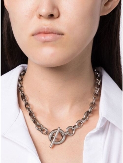 Laura Lombardi Portrait chain-link necklace