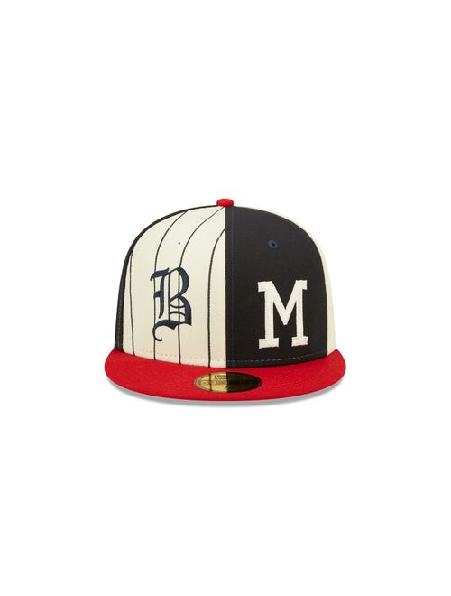 New Era 59FIFTY Atlanta Braves Logo Pinwheel Fitted Hat