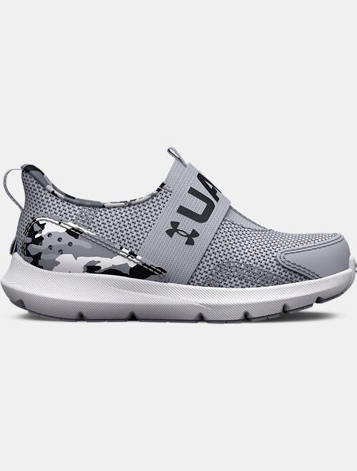 Under Armour Boys' Infant UA Surge 3 Slip Printed Running Shoes