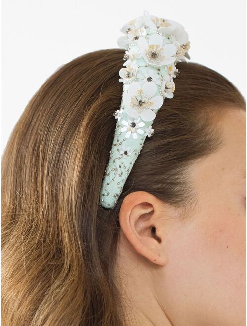 Jennifer Behr Magnolia floral-applique headband