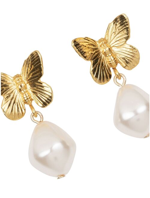 Jennifer Behr Emmeline gold-plated pearl earrings
