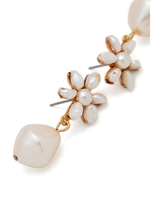 Jennifer Behr Amala Flower pearl earrings