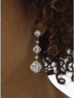 Damira crystal-embellished earrings
