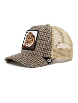 The Farm Plaid Collection Trucker Hat, Olive (Lodge King), One Size