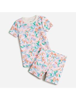 Kids' short-sleeve printed pajama set