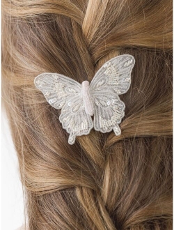 Flutter beaded hair clip