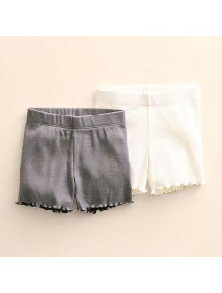 Baby & Toddler Little Co. by Lauren Conrad 2-Pack Lettuce-Edge Shortie Shorts