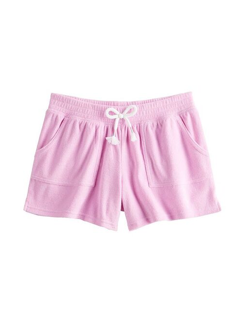 Girls 6-20 SO Towel Terry Pull-On Shorts in Regular & Plus Size