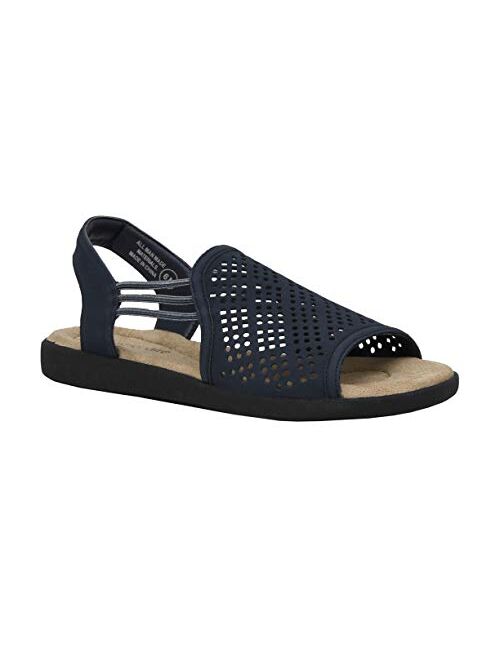 CUSHIONAIRE Women's Hailee comfort footbed Sandal with +Comfort and Wide Widths Available