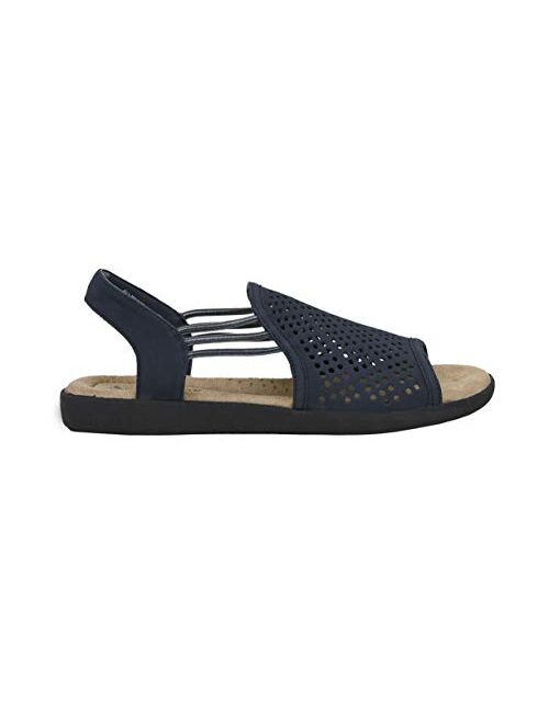 CUSHIONAIRE Women's Hailee comfort footbed Sandal with +Comfort and Wide Widths Available