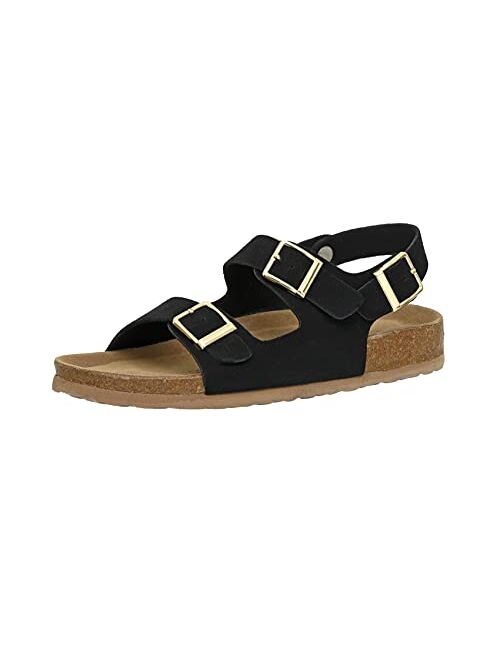 CUSHIONAIRE Women's Lulu Cork footbed Sandal with +Comfort and Wide Widths Available