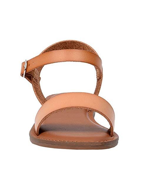 CUSHIONAIRE Women's Clara One Band Ankle Strap Sandal +Memory Foam, Wide Widths Available