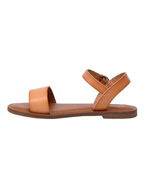 CUSHIONAIRE Women's Clara One Band Ankle Strap Sandal +Memory Foam, Wide Widths Available
