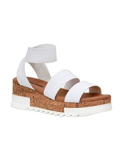 Women's Naomi Cork Wedge Sandal  Wide Widths Available