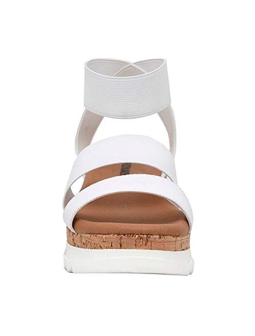 CUSHIONAIRE Women's Naomi Cork Wedge Sandal +Wide Widths Available