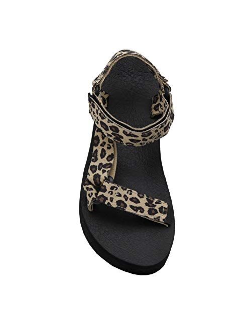 CUSHIONAIRE Women's Sassy Yoga Mat Platform Sandal with +Comfort