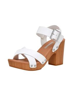 Women's Sayer Faux Wood Sandal  LiteSole Technology, Wide Widths Available