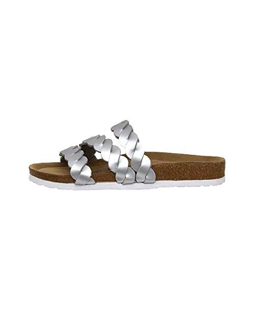 CUSHIONAIRE Women's Lucy Cork footbed Sandal with +Comfort and Wide Widths Available