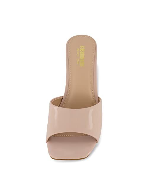 CUSHIONAIRE Women's Evie one band dress sandal +Memory Foam