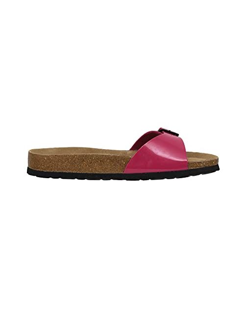 CUSHIONAIRE Women's Luca Cork footbed Sandal with +Comfort