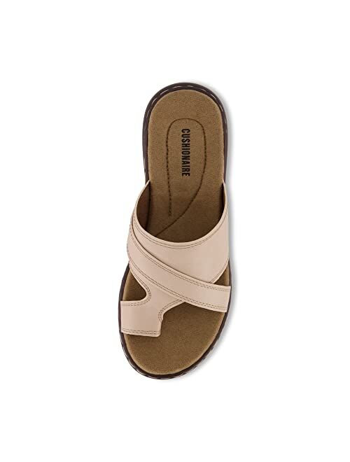CUSHIONAIRE Women's Blare comfort sandal +Comfort Foam